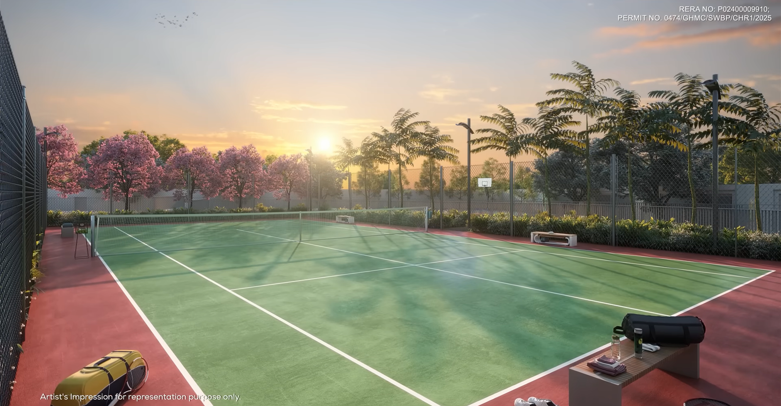 badminton area